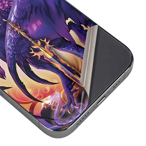Dragonblade Netherblade Purple by Ruth Thompson iPhone 16 Pro Skin